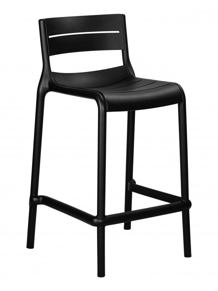 Полубарный стул Nessa черный