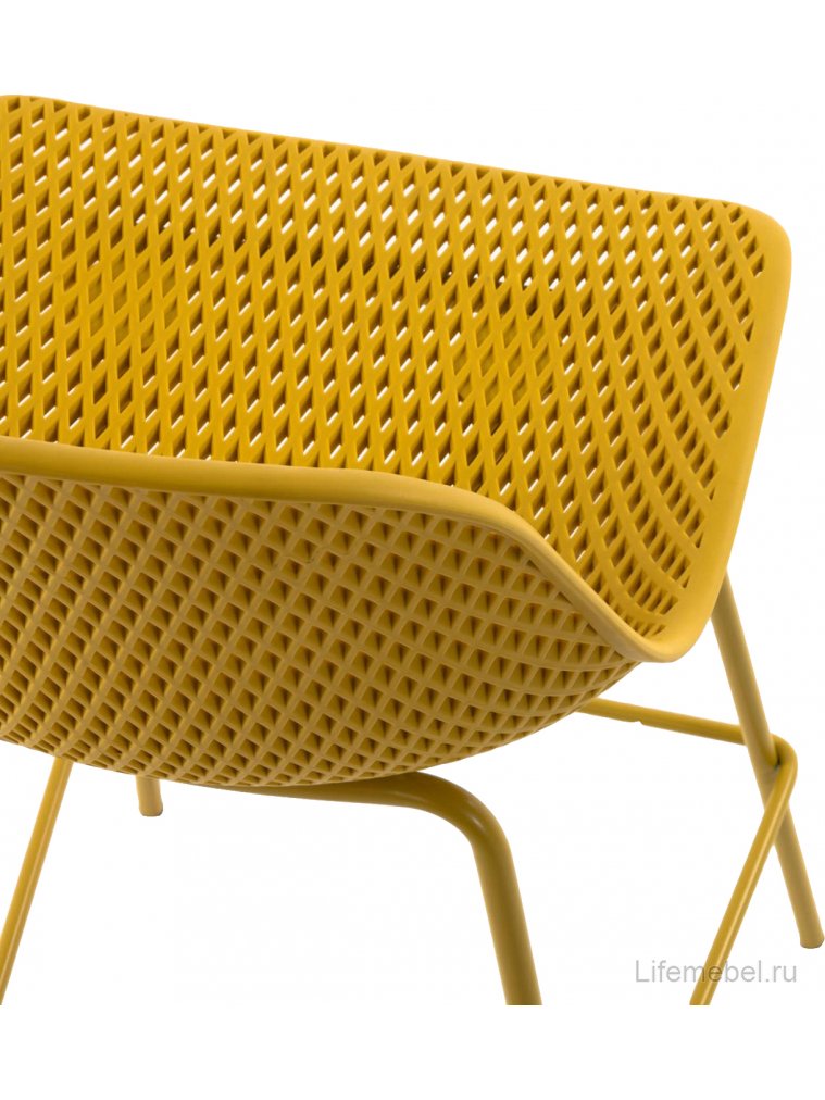 Полубарный стул Quinby желтый
