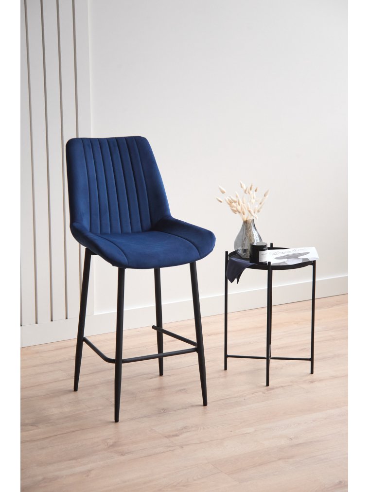 Полубарный стул Седа 360 синий (zd 798) / черный