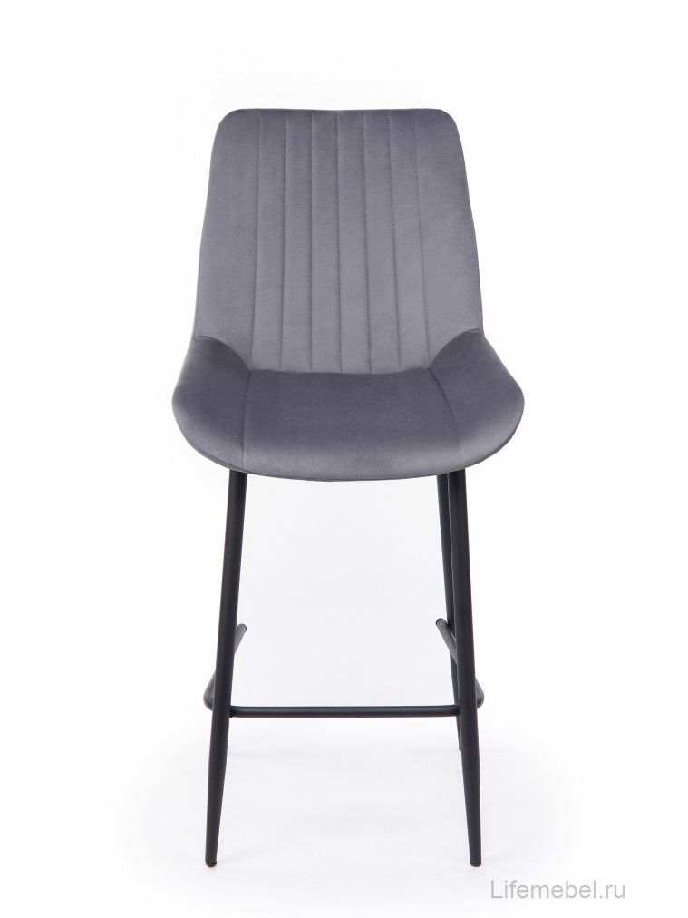 Полубарный стул Седа 360 темно-серый (zd 995) / черный