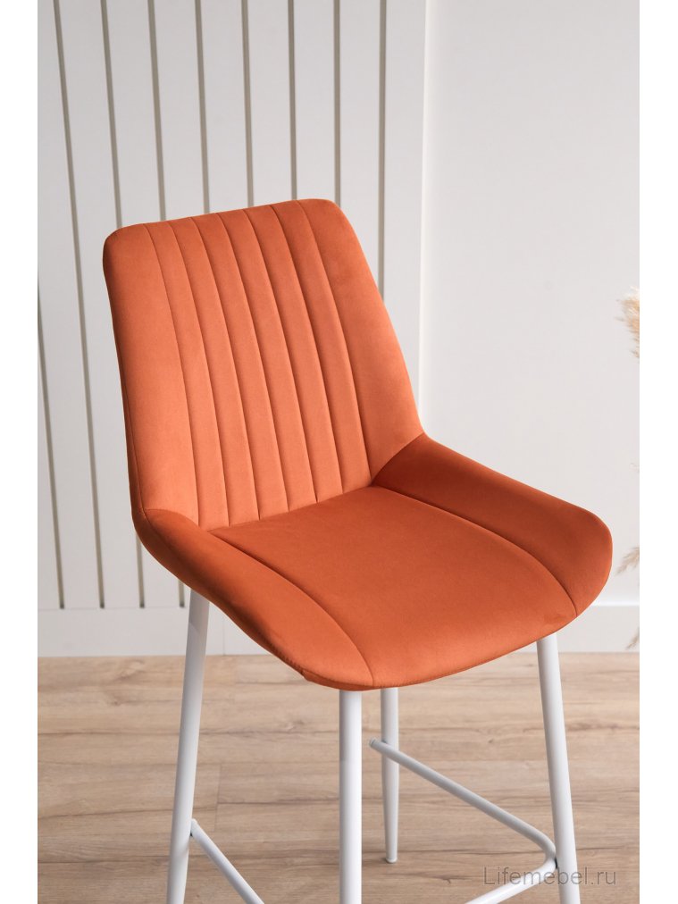 Полубарный стул Седа 360 терракотовый (zd 432) / белый