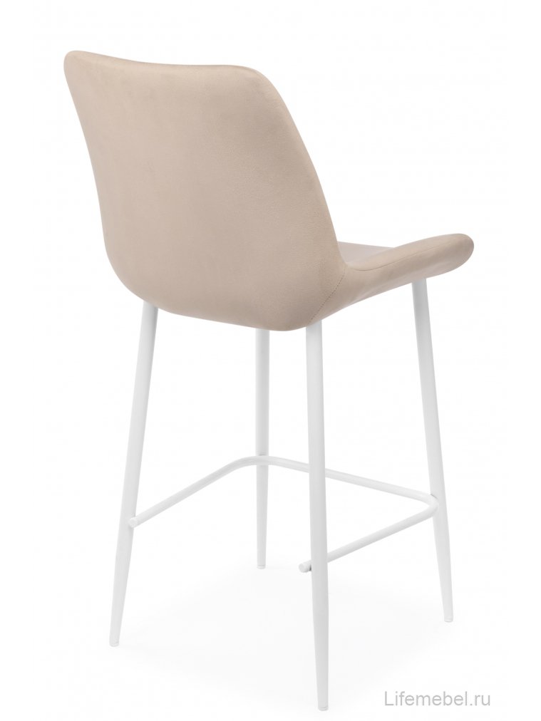 Полубарный стул Седа бежевый (zd 210) / белый