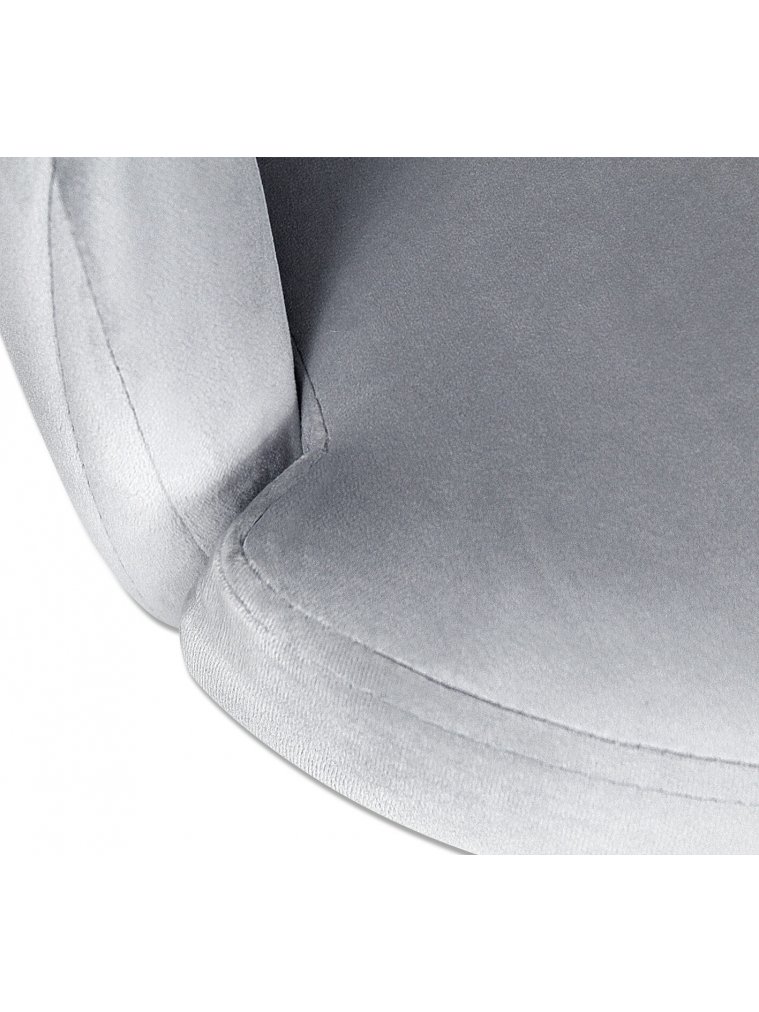 Полубарный стул Sheffilton SHT-ST39-1/S66-1 серое облако / хром лак