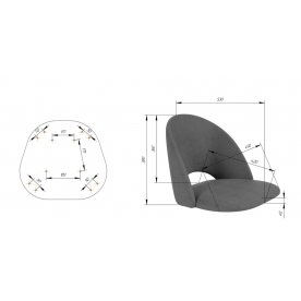 Полубарный стул SHT-ST34-1/S65-1