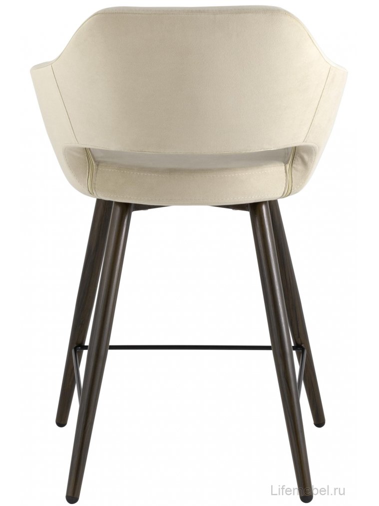 Полубарный стул Симона бежевый велюр