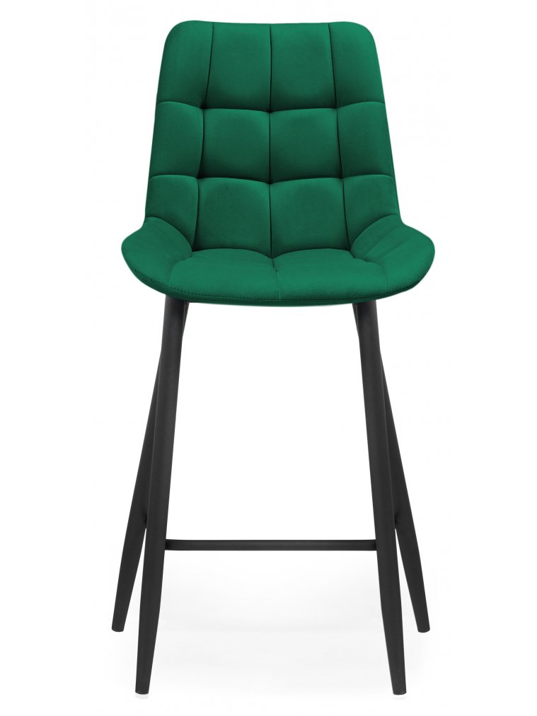 Полубарный стул Стронг зеленый ZD 667 / черный каркас