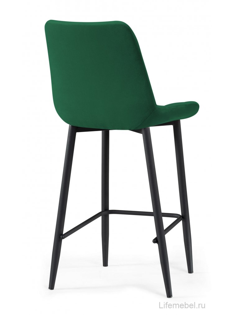 Полубарный стул Стронг зеленый (hl 5) / черный каркас