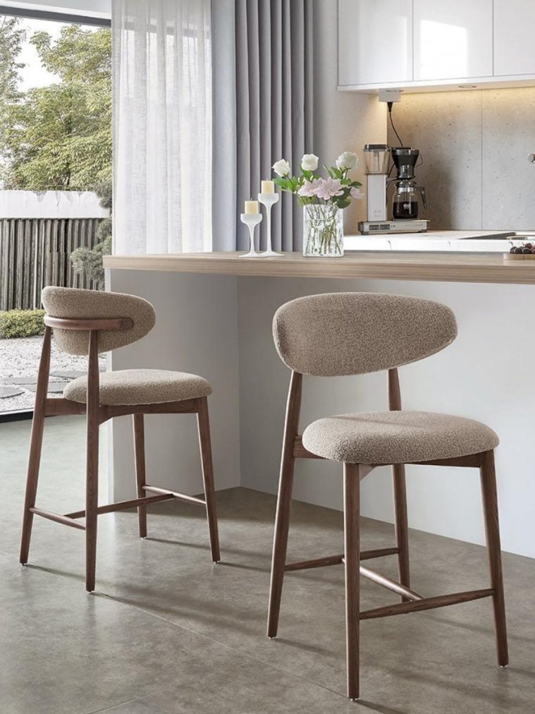 Полубарный стул Tods бежевый