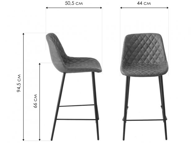 Полубарный стул CQ-8397A коричневый 2075