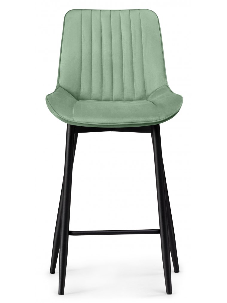 Полубарный стул Вейв фисташковый ZD 651 / черный каркас