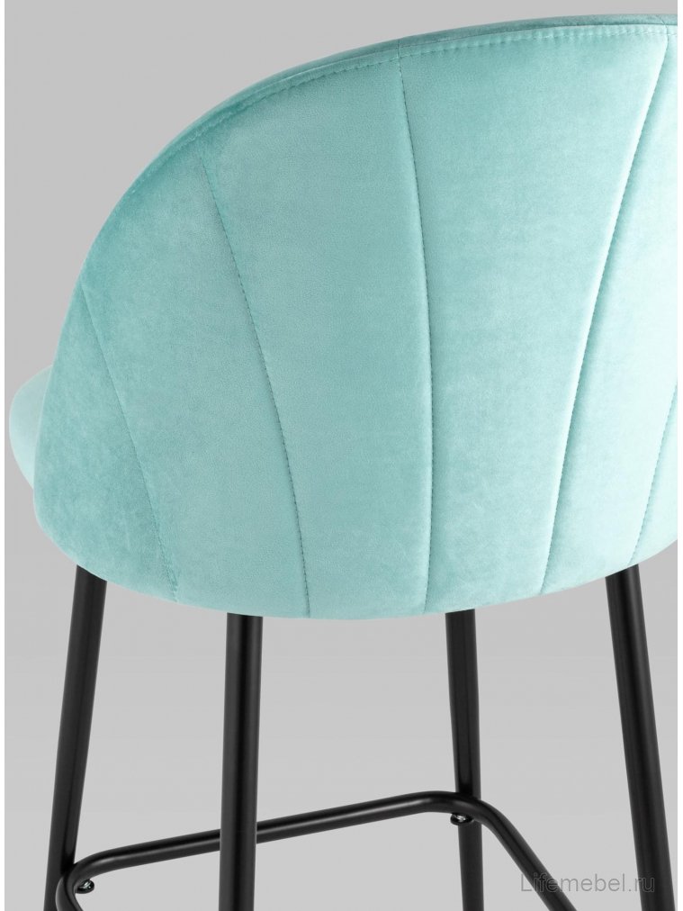 Полубарный стул Закур пыльно-голубой
