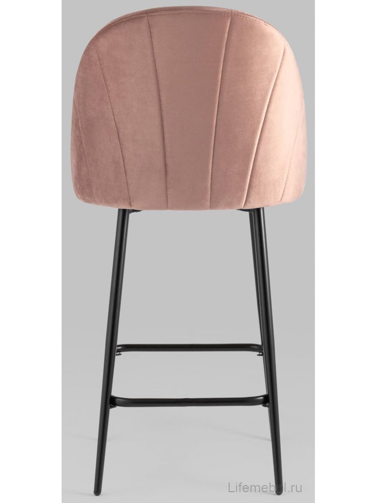 Полубарный стул Закур пыльно-розовый