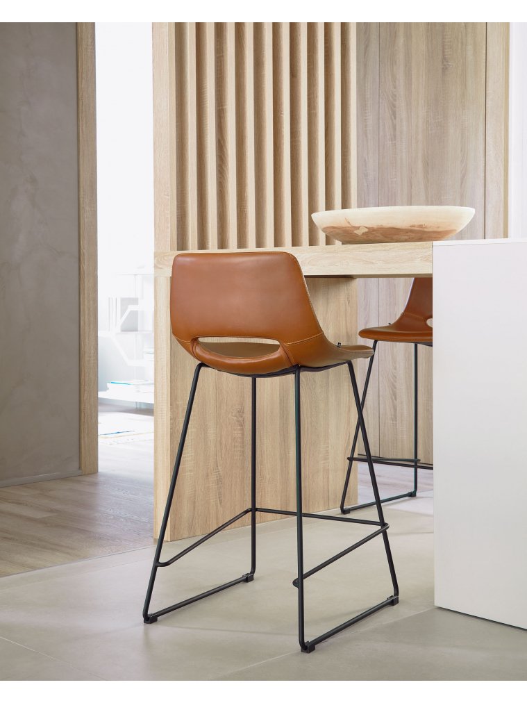 Полубарный стул Ziggy коричневый