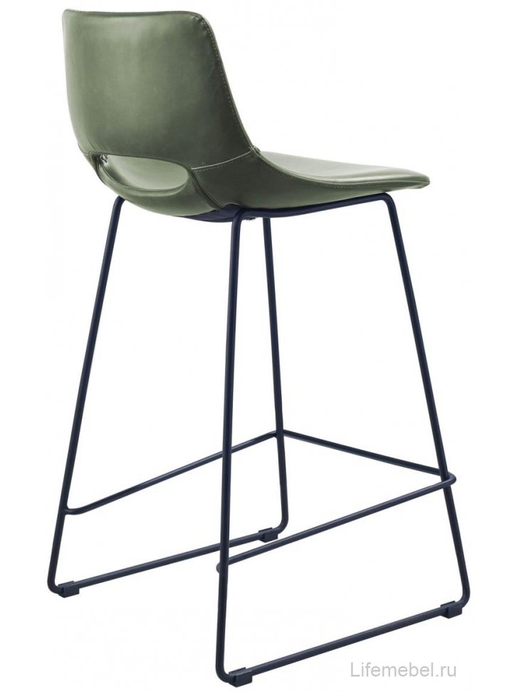 Полубарный стул Ziggy зеленый