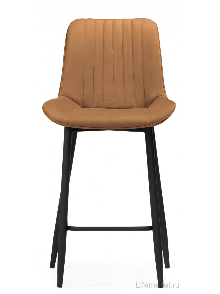 Полубарный стул Седа К кирпичный / черный