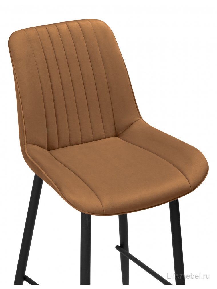 Полубарный стул Седа К кирпичный / черный