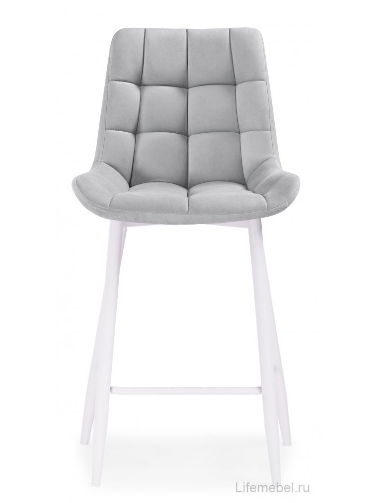 Полубарный стул Алст К светло-серый / белый