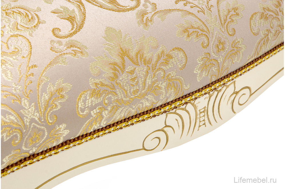 Банкетка Беттино патина золото / бежевый
