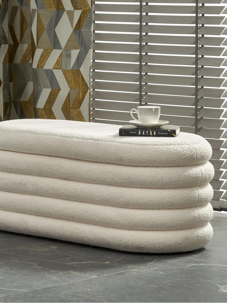 Банкетка Bliss кремовая