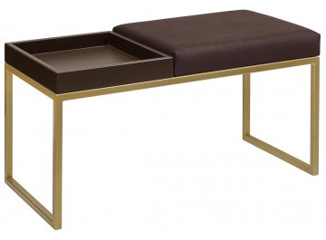 Банкетка Инга Бокс kashtan brownbox / золотой