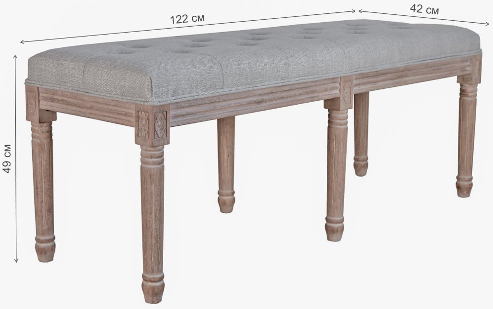 Банкетка Kina middle 5KS27816KD grey