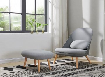 Банкетка Pocky серая