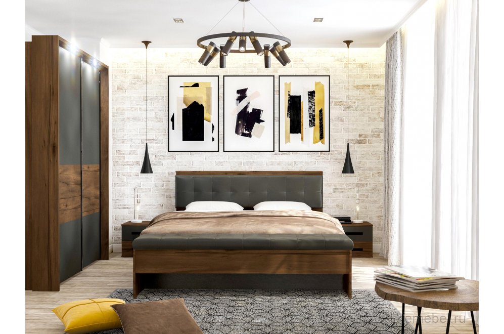 Банкетка Глазго 1400 таксония / пегас грей / венге