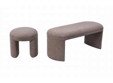 Банкетка Teddy N-55700 серая