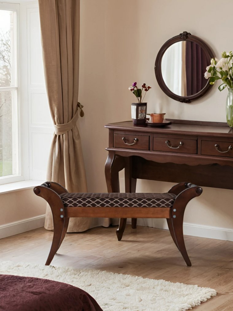 Банкетка Тиффани темно-коричневая