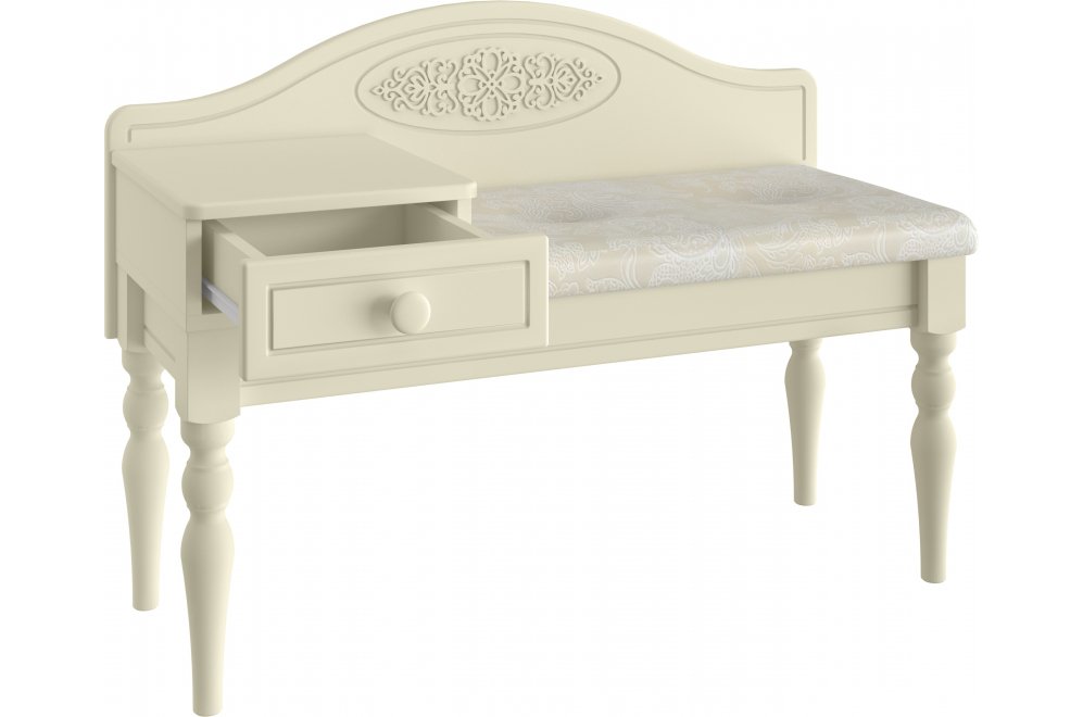 Банкетка Ассоль плюс АС-41 левая ваниль