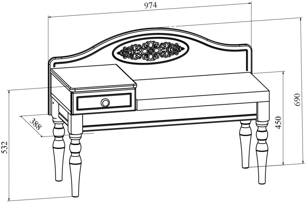 Банкетка Ассоль плюс АС-41 левая ваниль