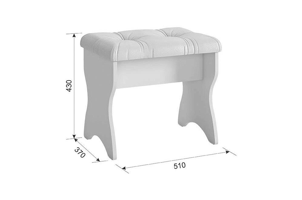 Банкетка Алиса белый