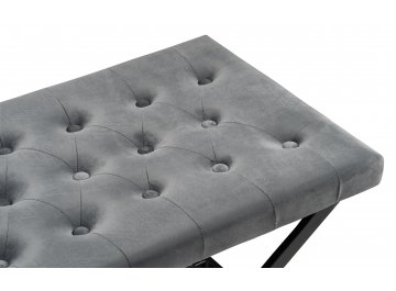 Банкетка German dark grey / black