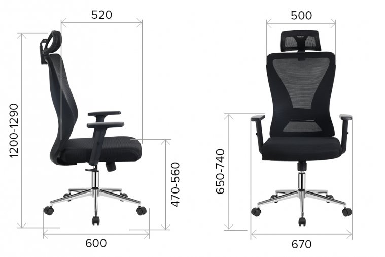 Эргономичное кресло Everprof Joy сетка черный