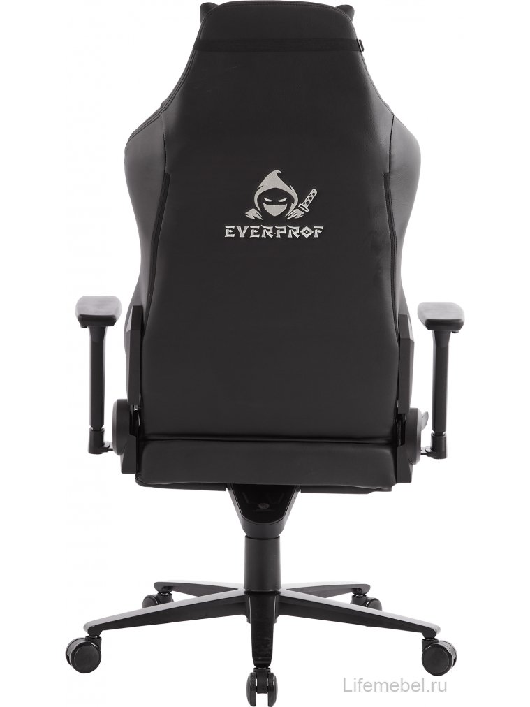 Геймерское кресло Everprof Blackshot экокожа черный