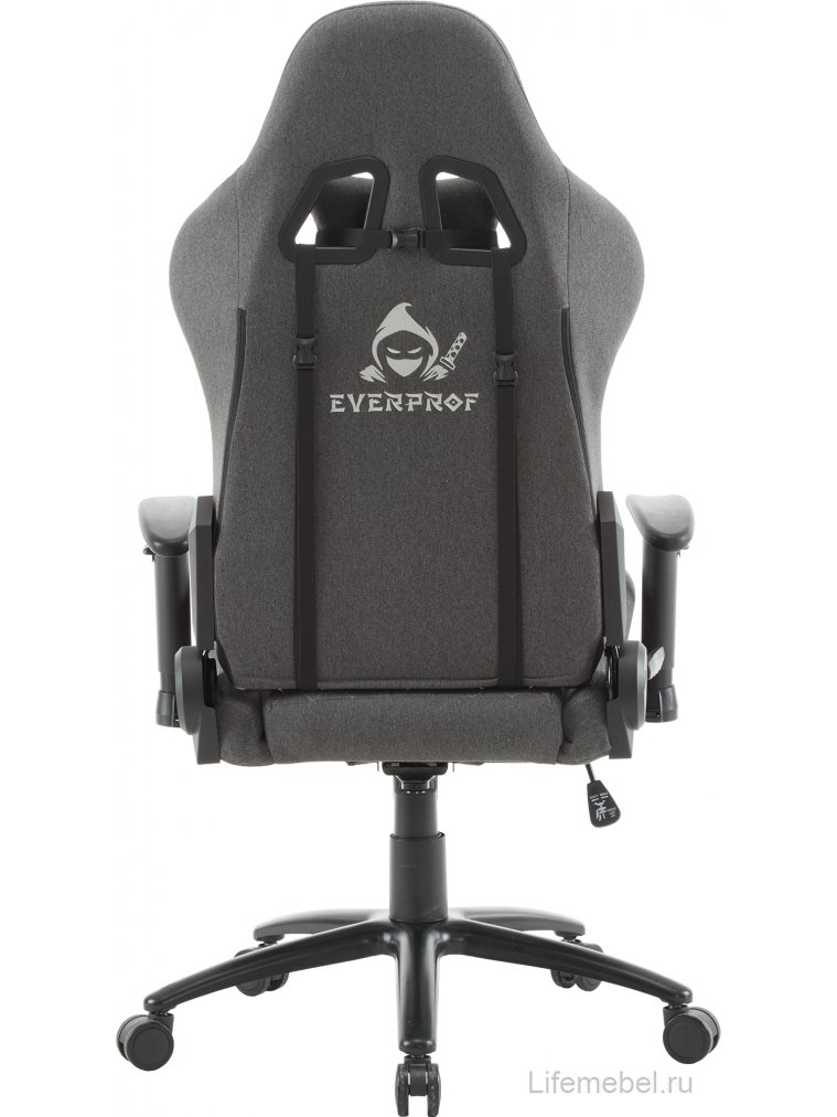 Геймерское кресло Everprof Ghost ткань серый