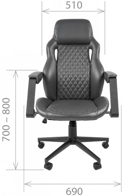 Компьютерное кресло Chairman 720 экопремиум серое