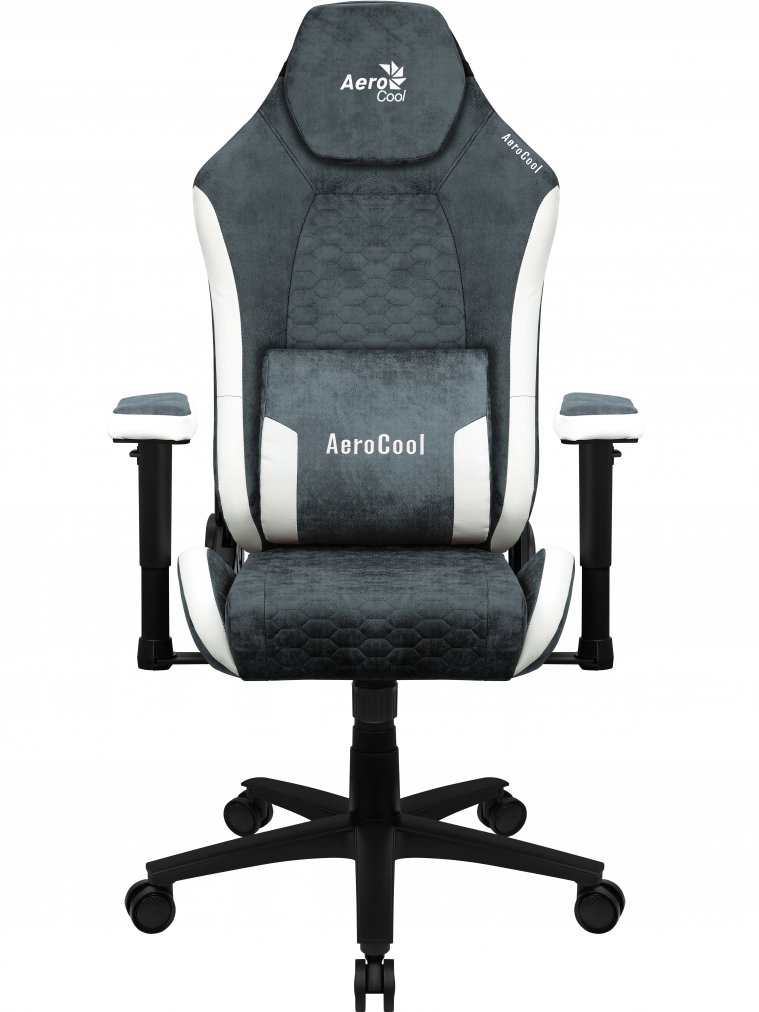 Компьютерное кресло Aerocool crown aerosuede steel blue