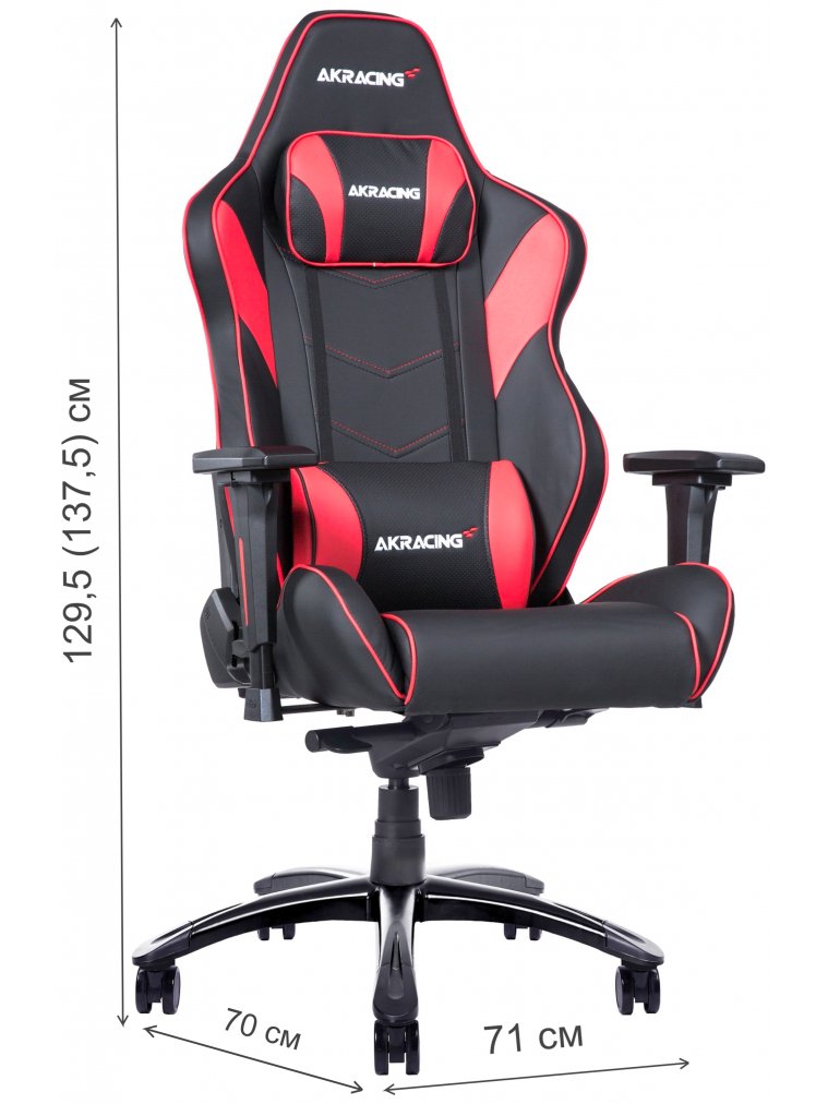 Компьютерное кресло AKRacing LX Plus black / red