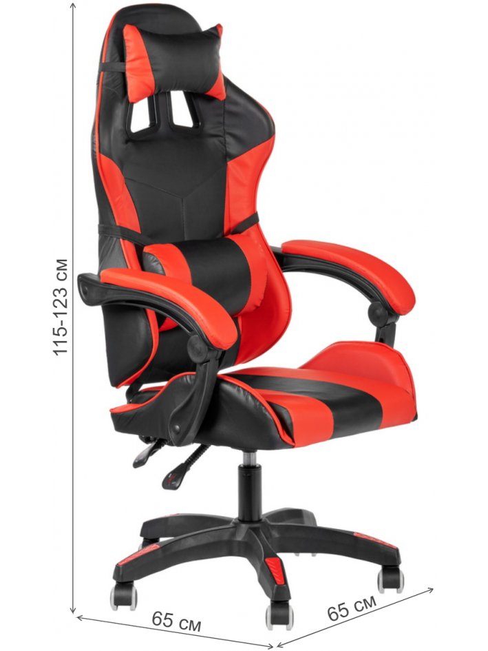 Компьютерное кресло Alfa чёрный / красный