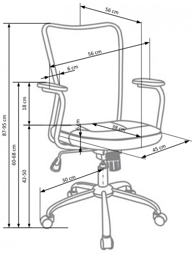 Компьютерное кресло Andy серое / зеленое