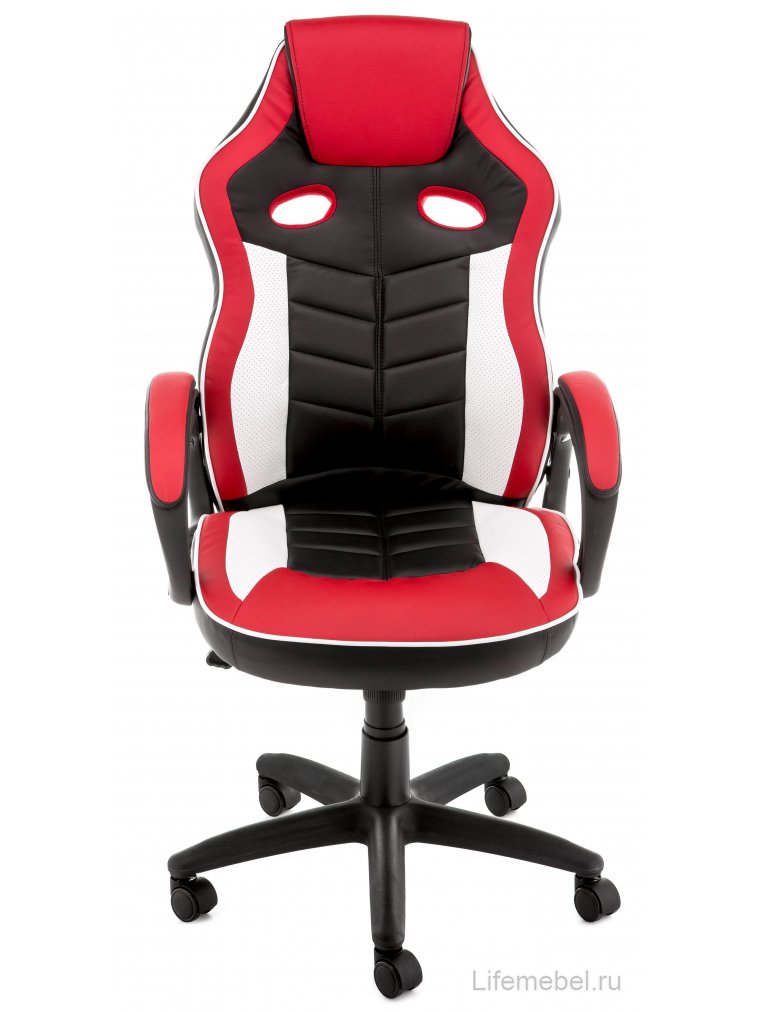 Компьютерное кресло Anis черное / красное / белое