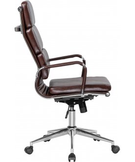 Офисное кресло Arnold коричневое / хром