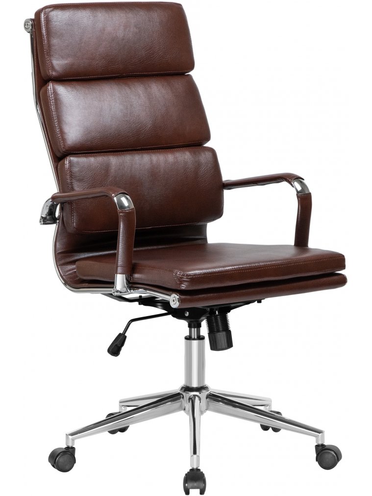 Компьютерное кресло Arnold коричневое / хром