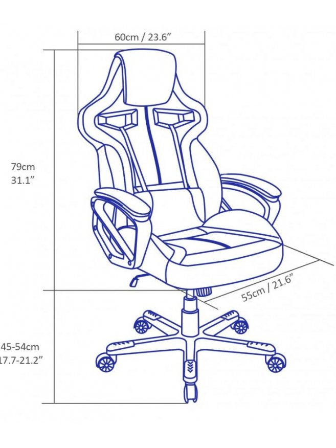 Компьютерное кресло Arozzi Milano blue