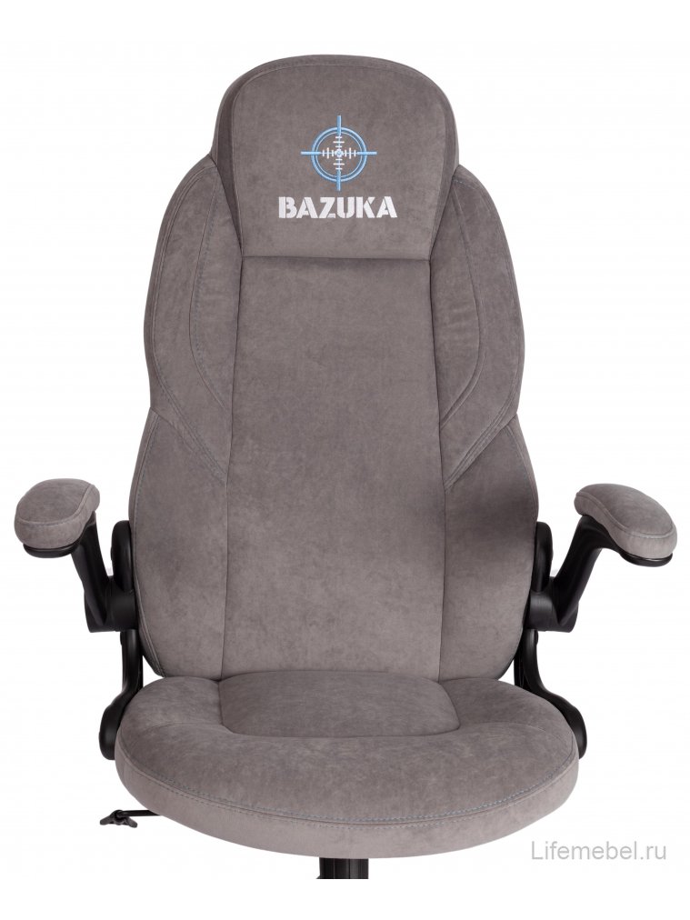 Компьютерное кресло Bazuka флок серый 29