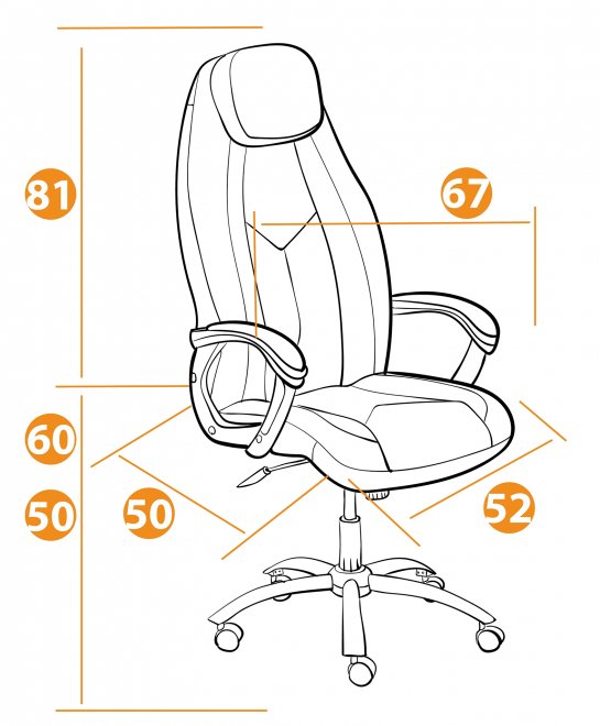 Компьютерное кресло Boss Хром бежевый / бежевый