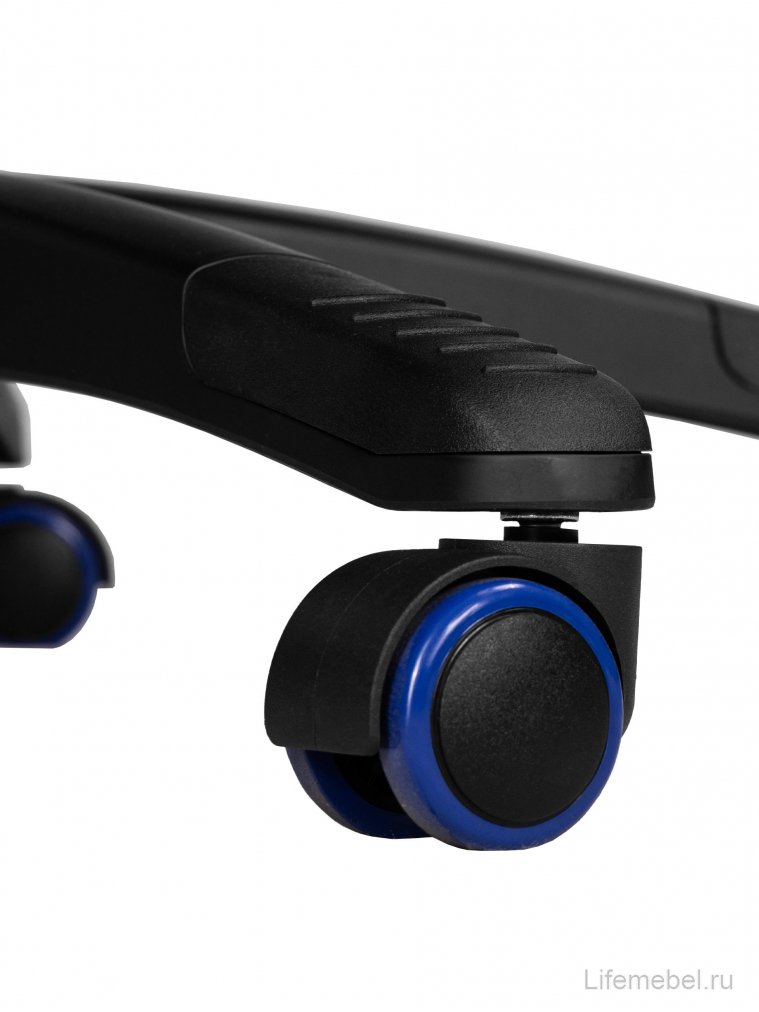 Компьютерное кресло Brian черно-синяя экокожа