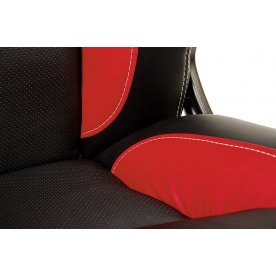 Компьютерное кресло «Бриндиси» (Brindisi ST) черное / красное с черной крестовиной