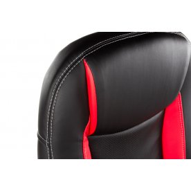 Компьютерное кресло «Бриндиси» (Brindisi ST) черное / красное с черной крестовиной